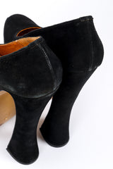 Vintage Vivienne Westwood 1993 F/W Suede Super Elevated Court Shoe back counter closeup @recessla