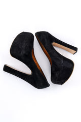 Vintage Vivienne Westwood 1993 F/W Elevated Suede Court Shoe top view of sides @recessla