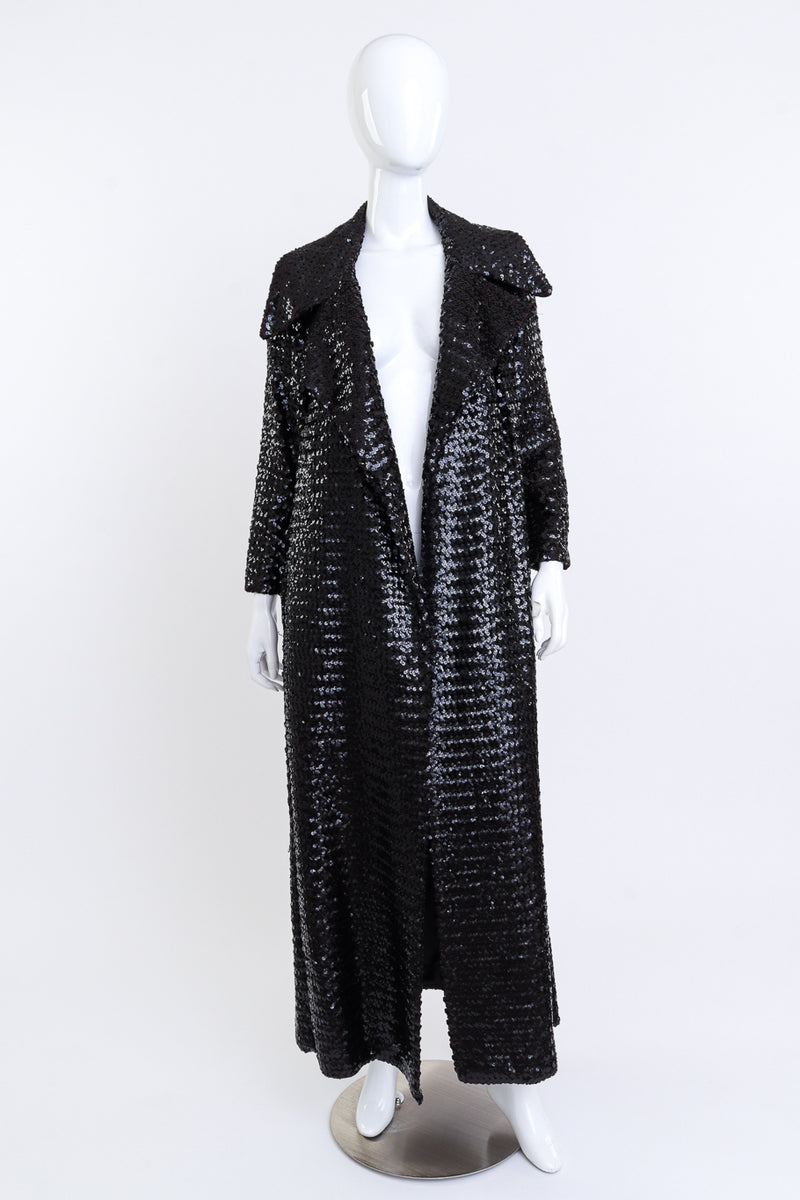 Vintage Long Sequin Coat open @RECESS LA