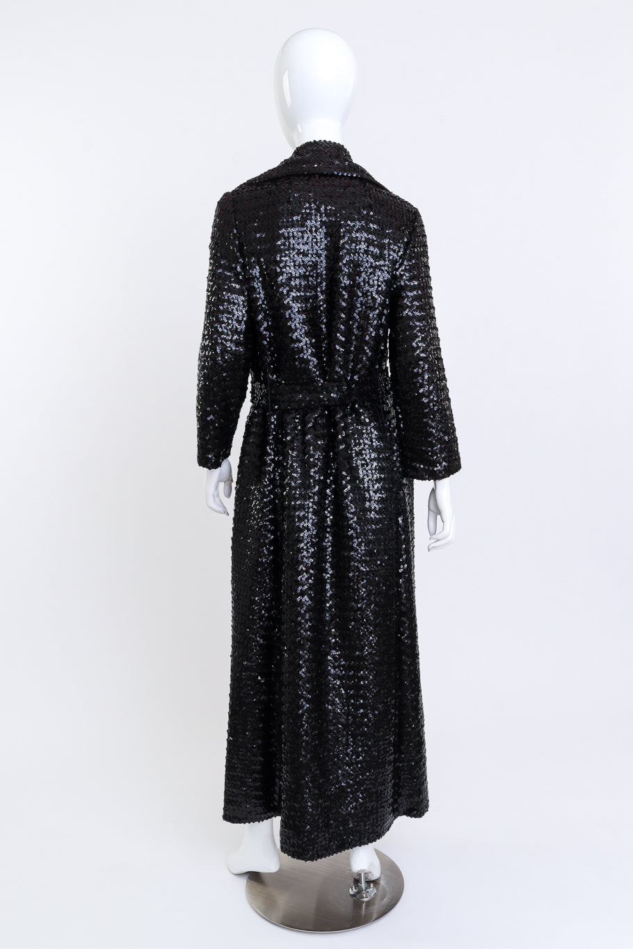 Vintage Long Sequin Coat back @RECESS LA