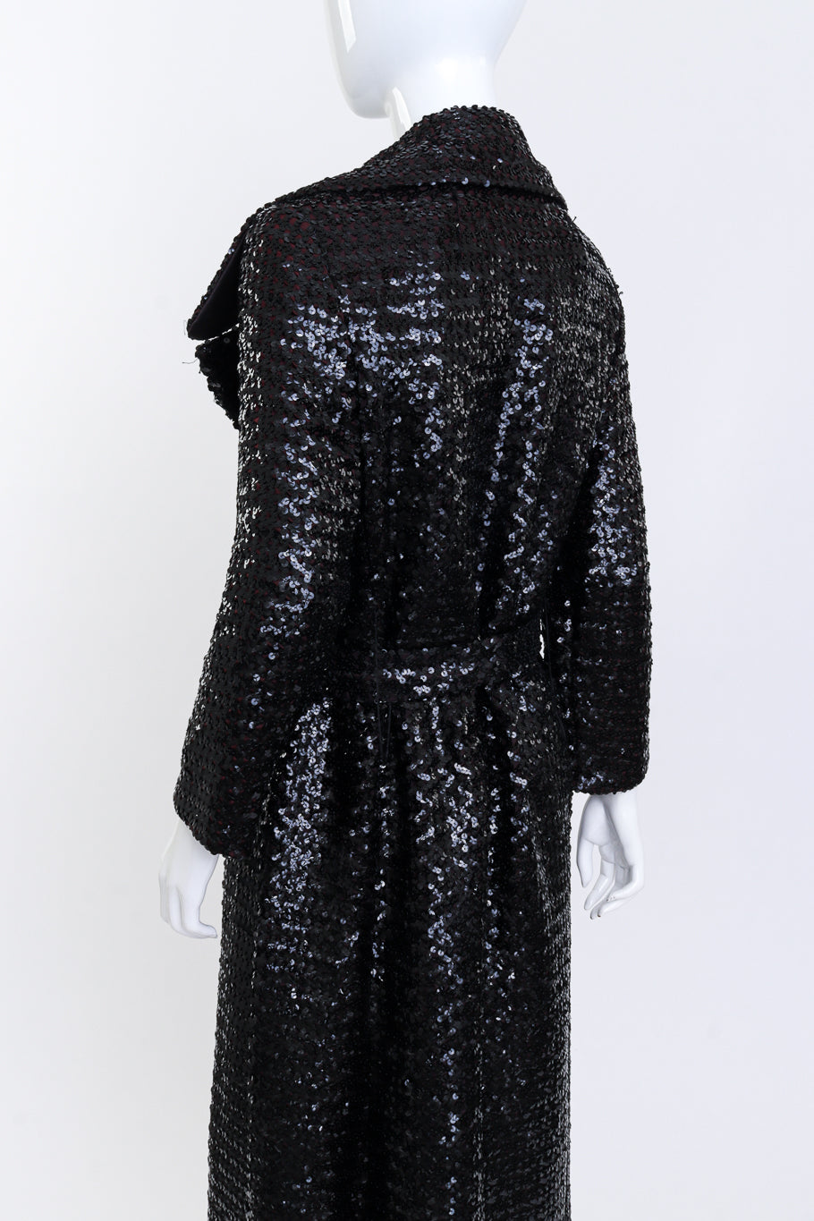 Vintage Long Sequin Coat detail @RECESS LA