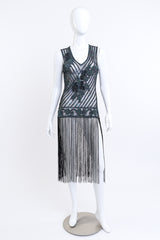 Iridescent Sequin & Fringe Gatsby Dress on mannequin @RECESS LA