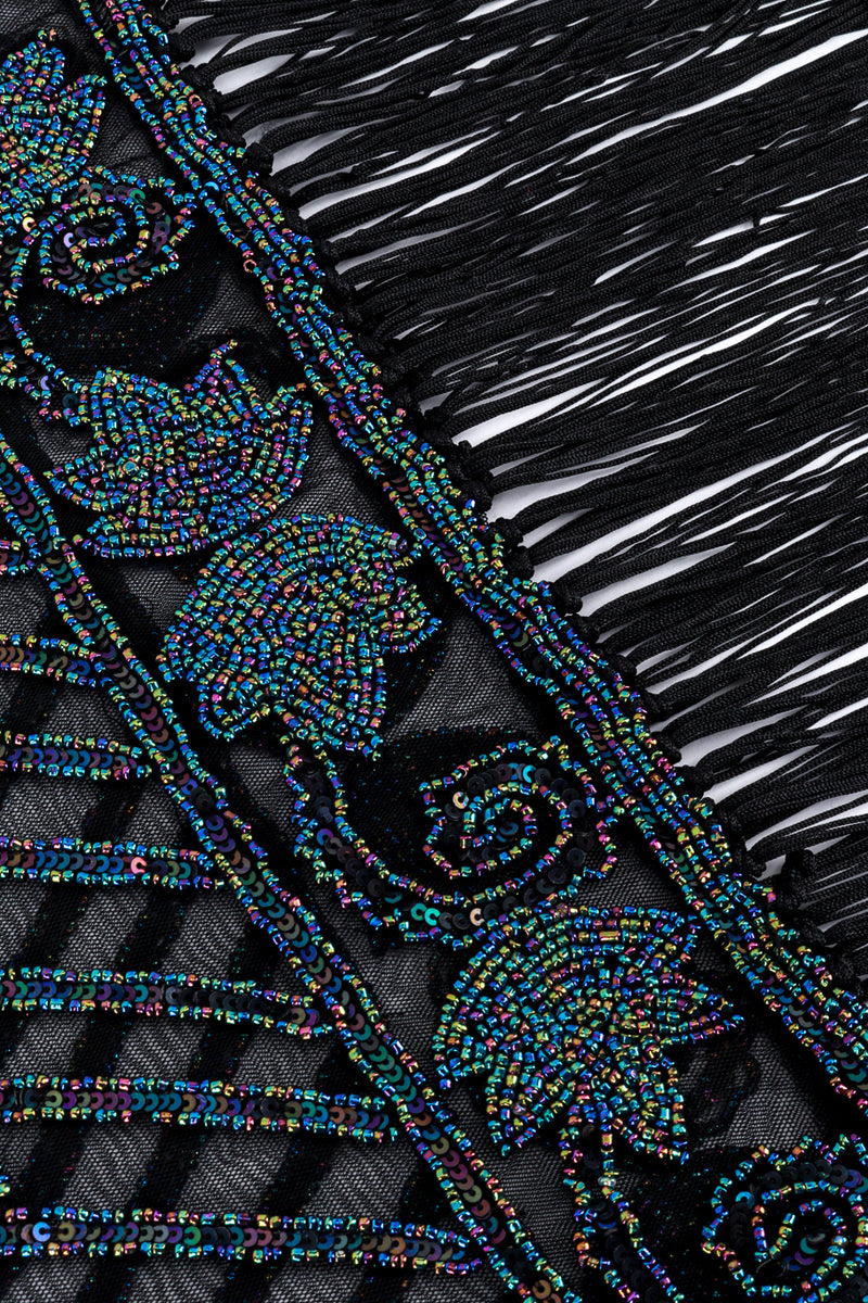 Iridescent Sequin & Fringe Gatsby Dress detail @RECESS LA