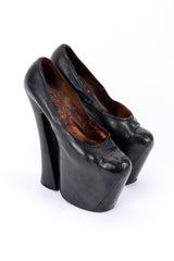 Vintage Vivienne Westwood 1993 F/W Super Elevated Leather Court Shoe 3/4 front @recessla