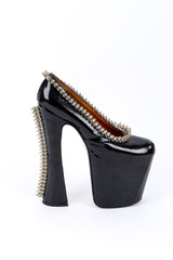 Vintage Vivienne Westwood Spike Studded Super Elevated Court Platforms side @recessla