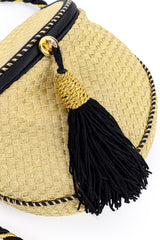 Vintage Bottega Veneta Woven Pouch Mini Bag tassel closeup @recess la