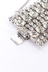 Vintage Wide Crystal Bracelet closure closeup @recessla