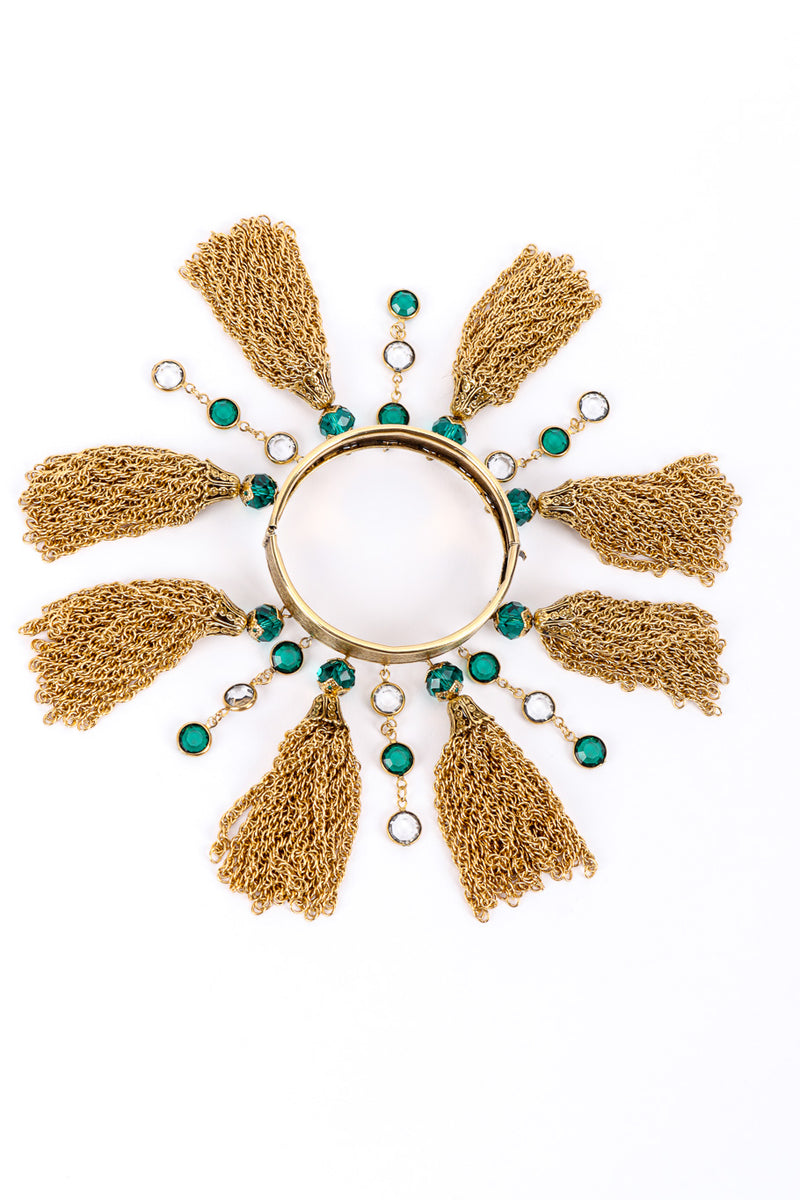 Vintage Julie Rubano Fringe Tassel Bracelet top view @recessla