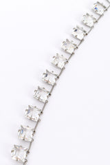 Crystal Link Collar Necklace on white background stones close @recess la