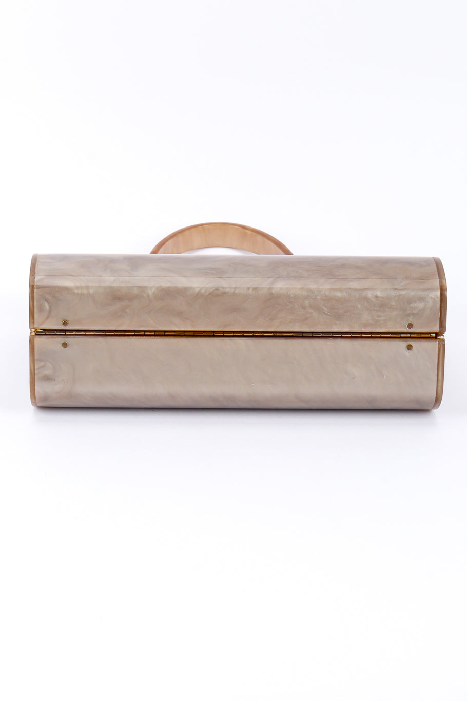 Tiered Pearlescent Lucite Case Bag bottom @recessla