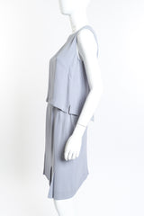 Chanel Boucle Jacket Three Piece Set top/skirt side view on mannequin @RECESS LA