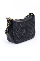 Chanel Quilted CC Shoulder Bag 3/4 front @recess la