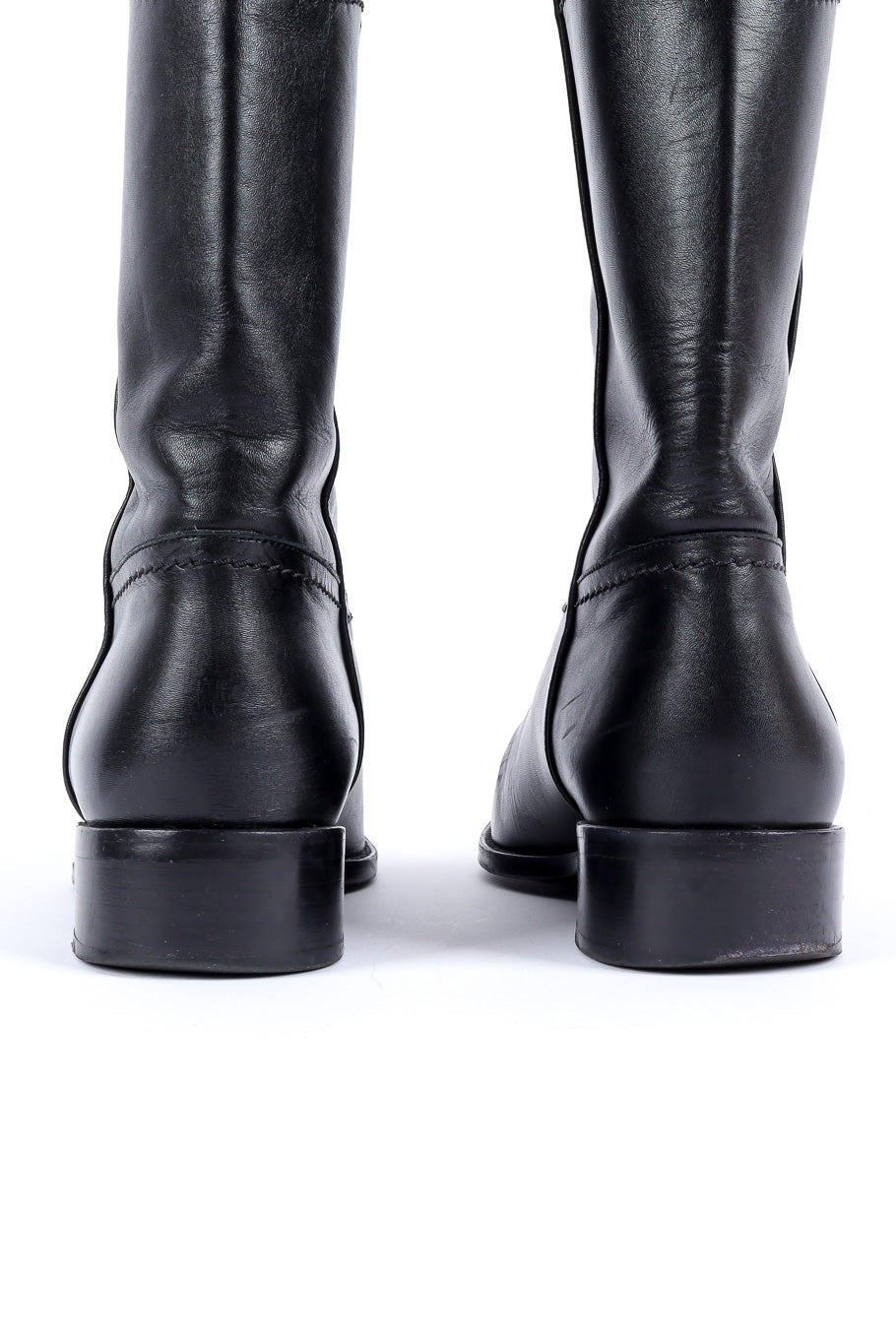 Chanel interlocking CC mid-calf boots product shot @recessla