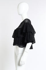 Chanel 2012P Asymmetrical Ruffle Top side on mannequin @RECESS LA