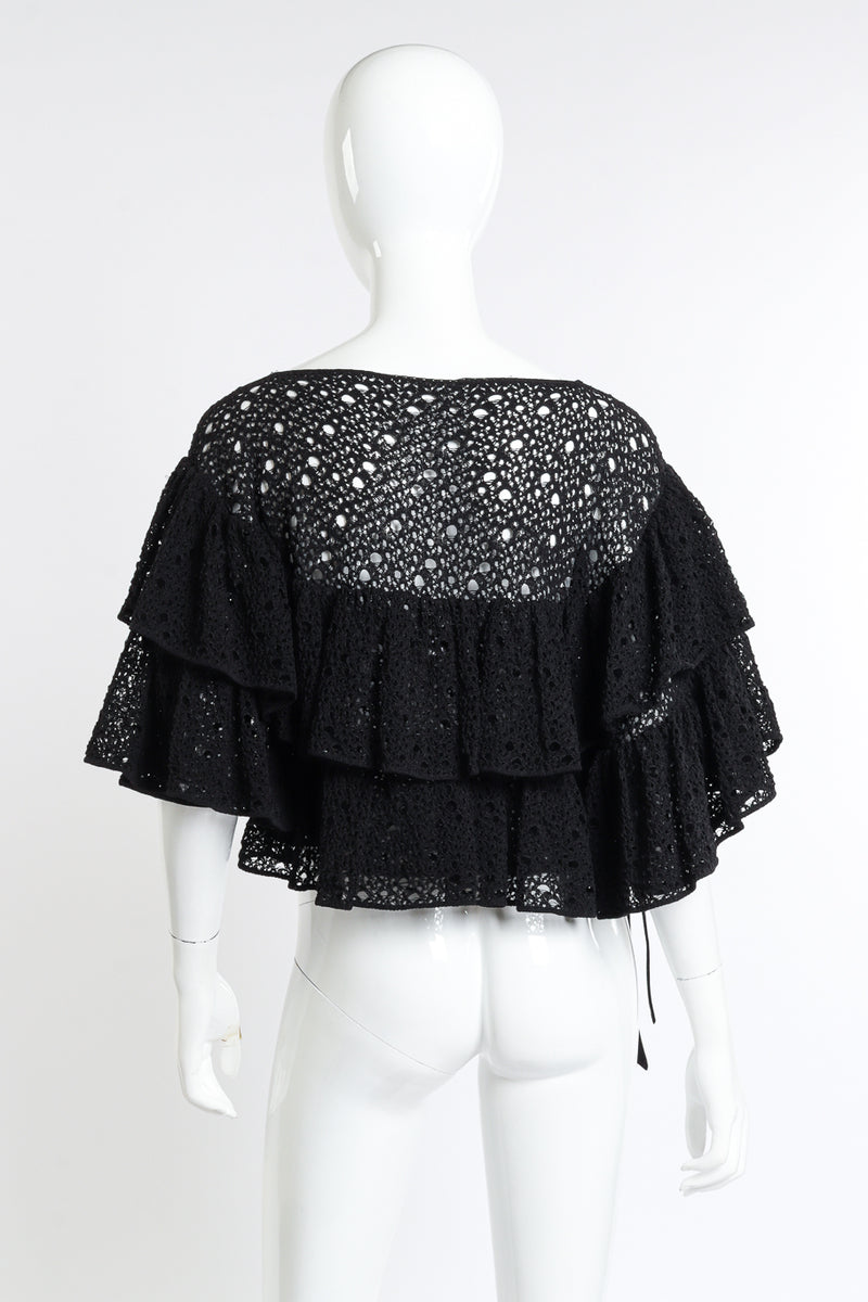 Chanel 2012P Asymmetrical Ruffle Top back mannequin @RECESS LA