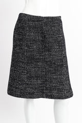 2002 F/W Bouclé Tweed Jacket & Skirt Set by Chanel on mannequin skirt only front @recessla