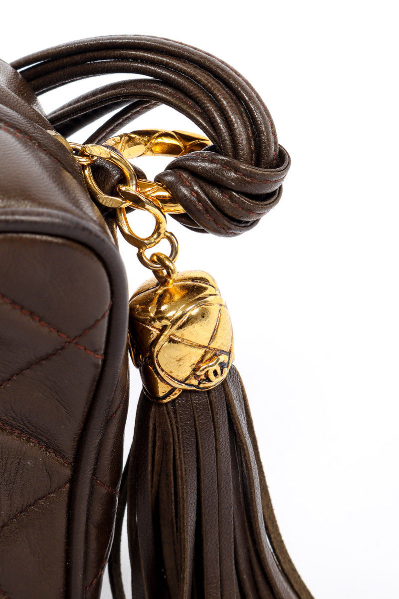 Chanel Quilted "CC" Camera Bag tassel closeup @recessla