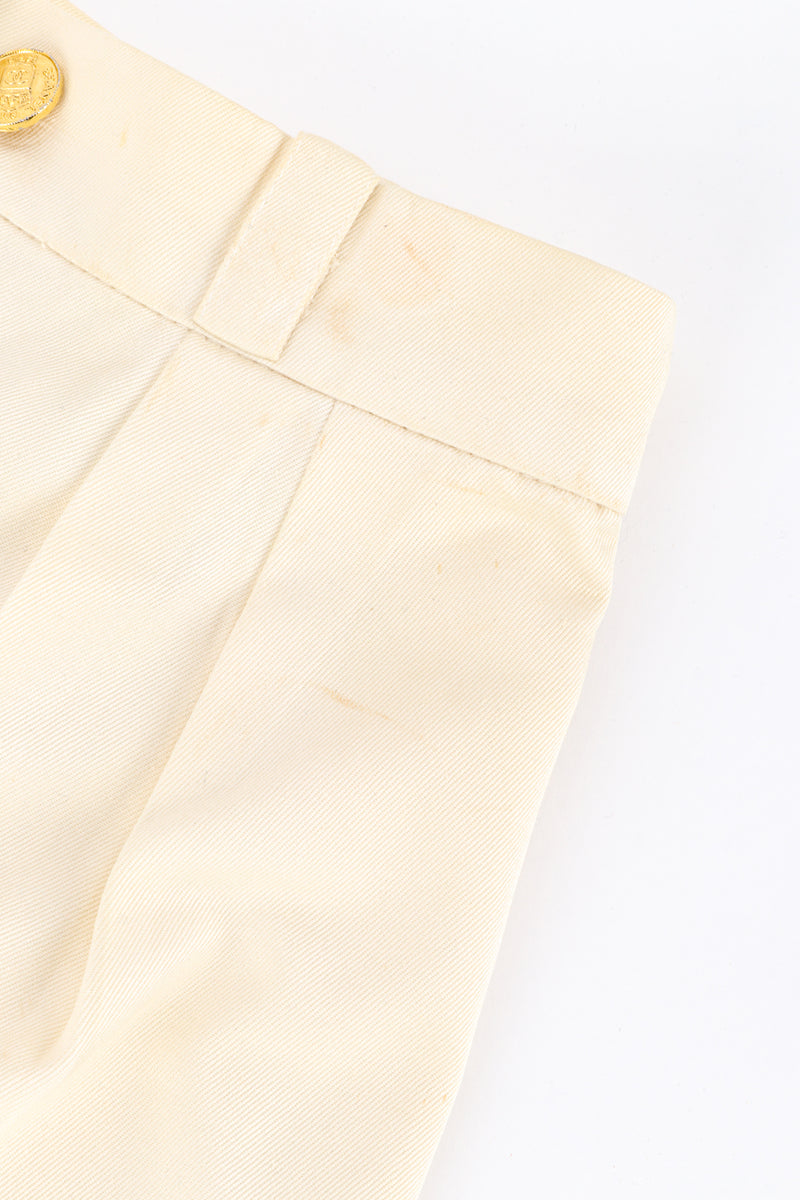 Vintage Chanel Wide Leg Pant front stain closeup @recess la