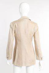 1998 S/S Linen Blazer by Chanel on mannequin back @recessla