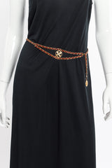 Vintage Chanel Clover Charm Belt on mannequin @recessla