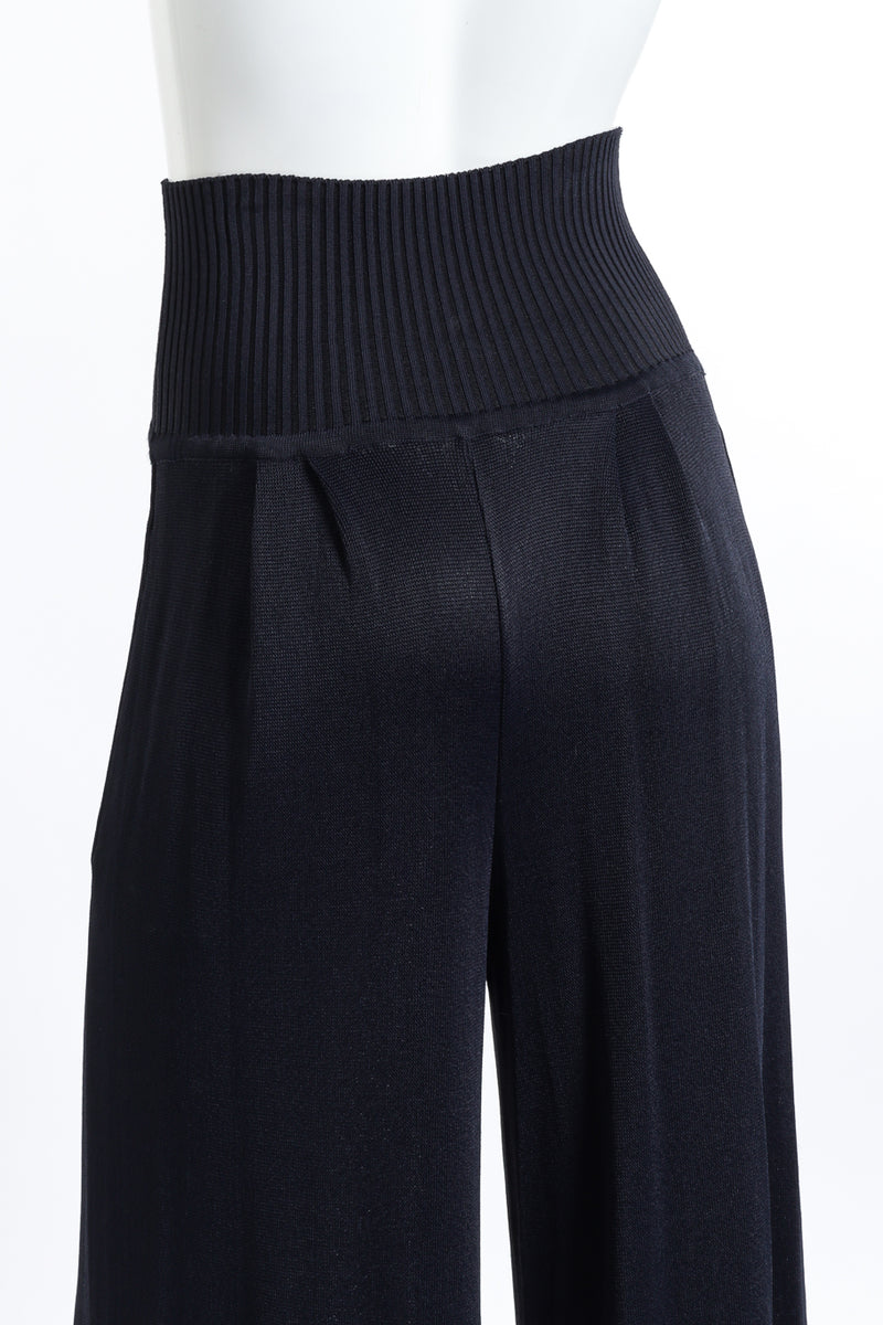 Vintage Chanel High Waist Knit Pant back on mannequin closeup @recess la