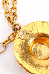 Vintage Chanel Sun Hat and Bag Pendant Necklace cartouche @recessla