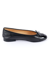 Chanel Cap Toe Leather Ballet Flats II wear @RECESS LA