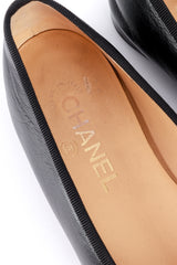 Chanel Cap Toe Leather Ballet Flats II logo@RECESS LA