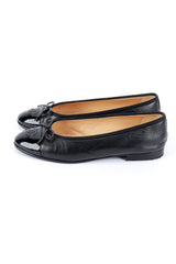 Chanel Cap Toe Leather Ballet Flats II side @RECESS LA