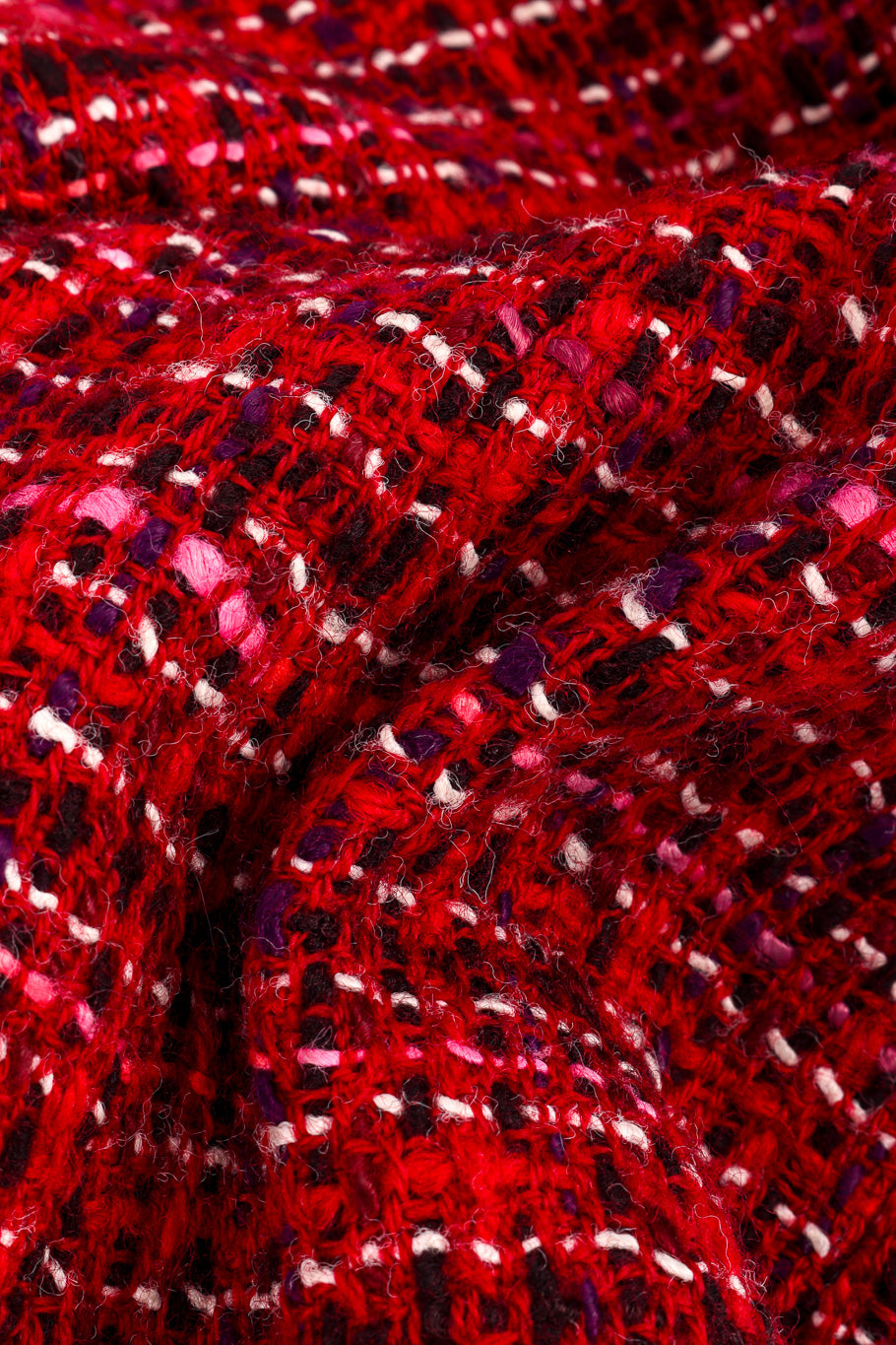 Chanel Bouclé Scarf Jacket fabric closeup @recessla