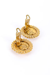 Vintage Chanel Woven Button Earrings posts unhinged @recessla