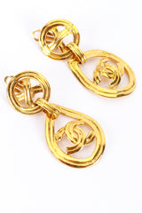 Chanel 1996P CC Teardrop Earrings flat lay @RECESS LA