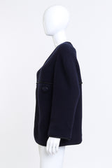 Woven Wool Knit Jacket by Chanel on mannequin side @recessla