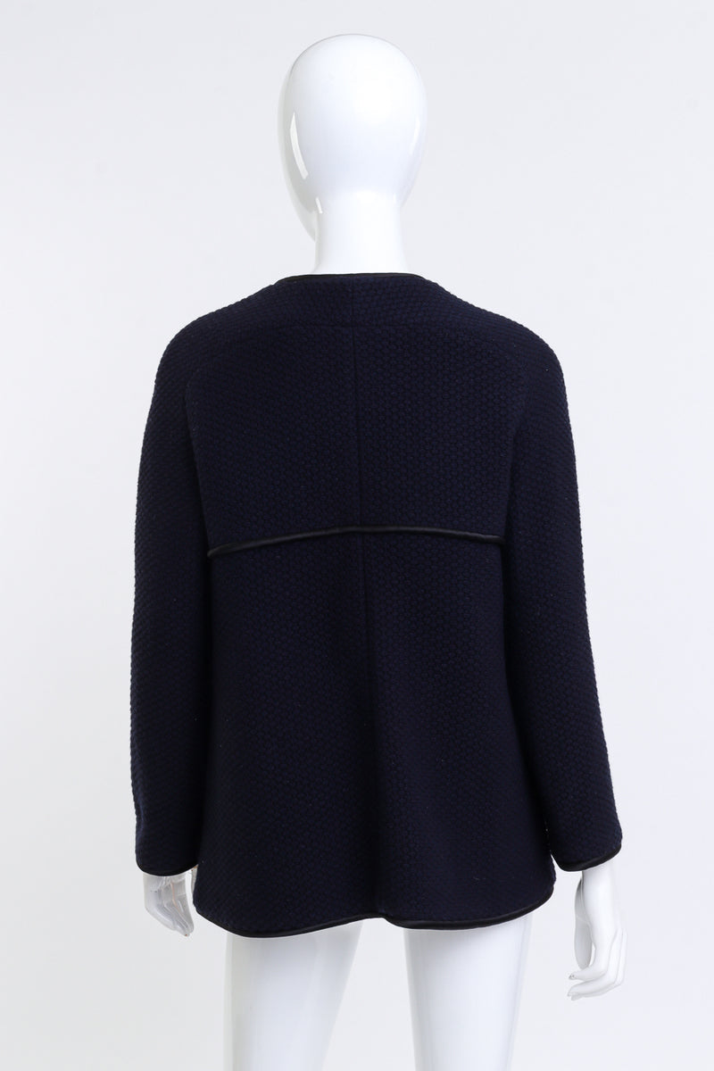 Woven Wool Knit Jacket by Chanel on mannequin back @recessla