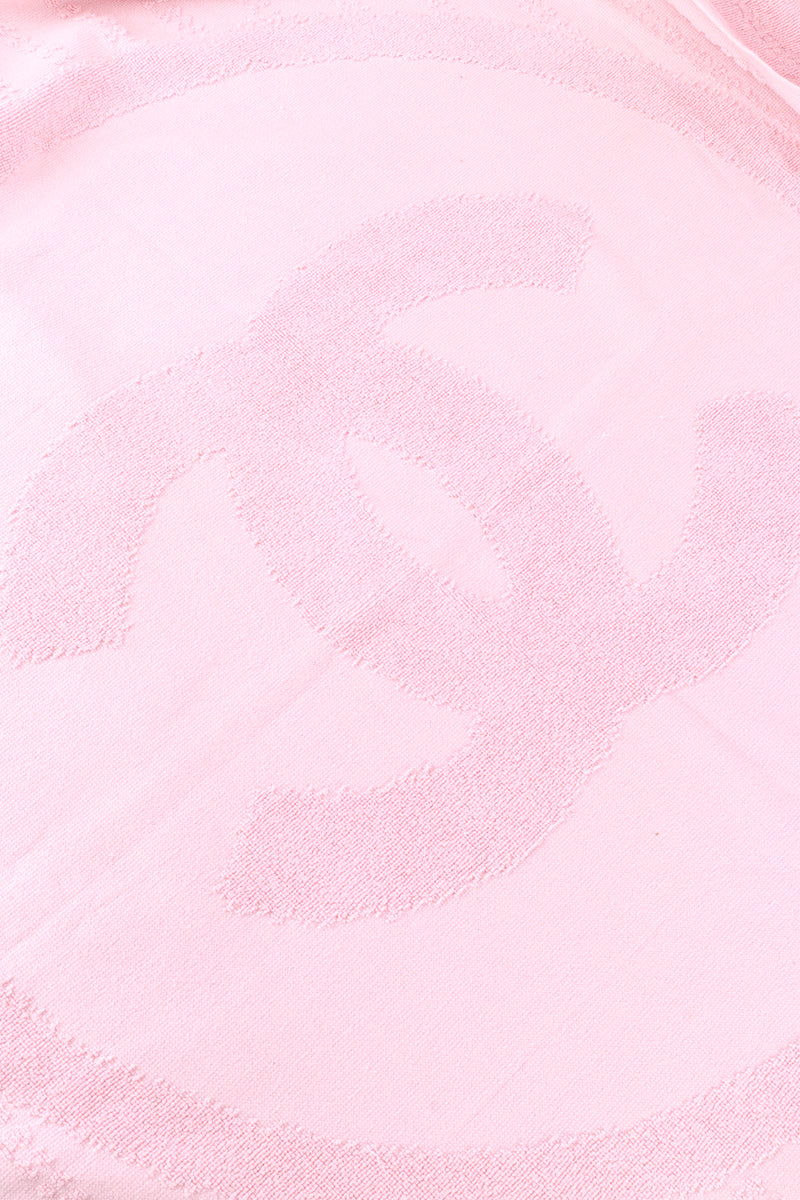 Chanel Baby Pink Terry Cotton Logo Towel logo @RECESS LA