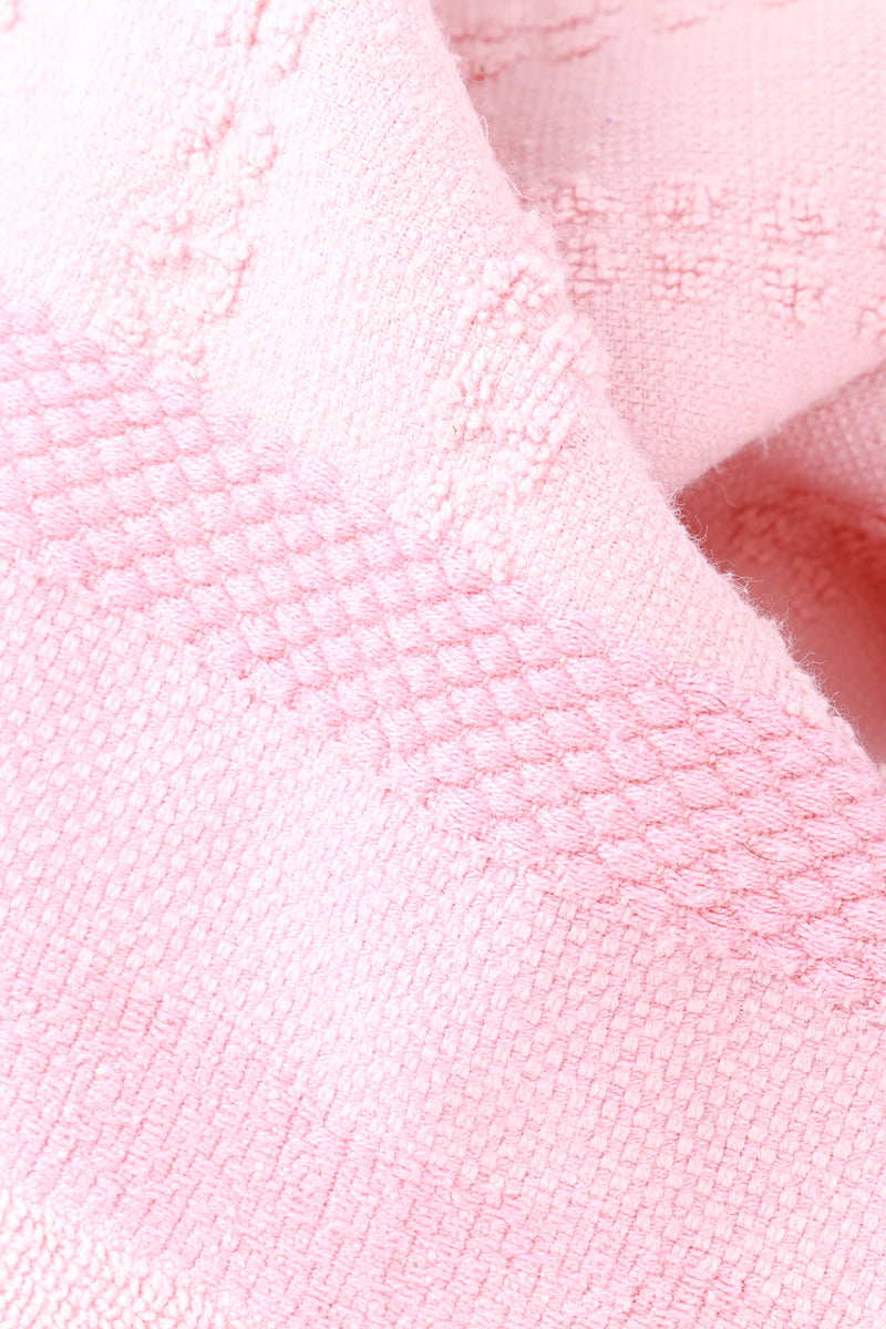 Chanel Baby Pink Terry Cotton Logo Towel fabric @RECESS LA