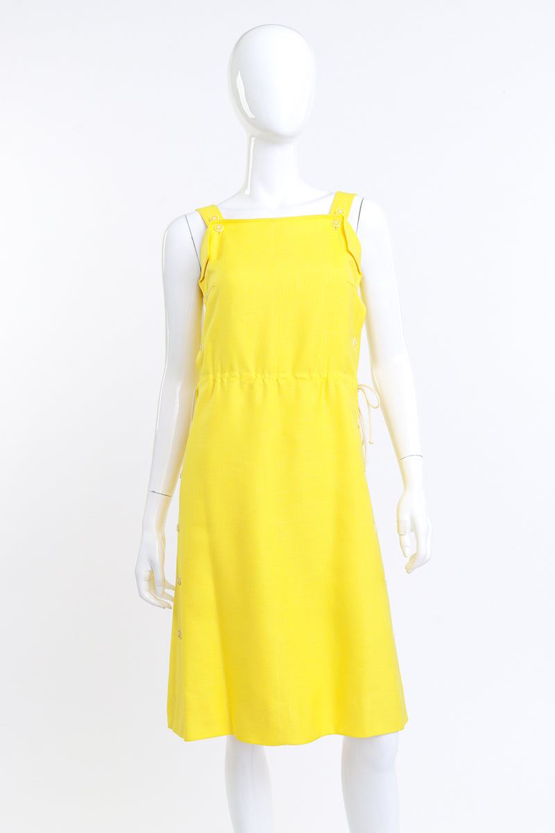 Courrèges Sunshine Yellow Pinafore Dress on mannequin @RECESS LA