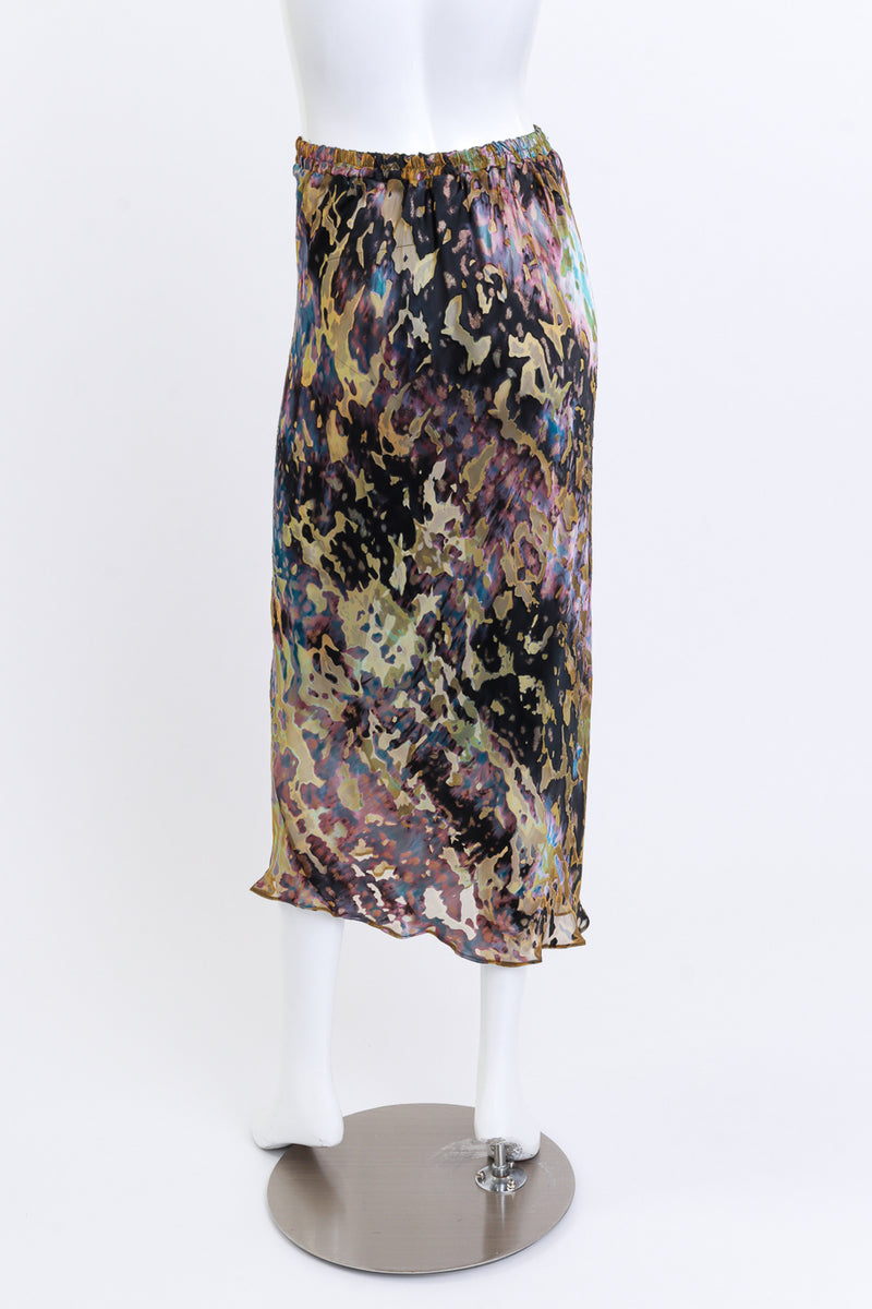 Carter Smith & Teri Shibori Silk Burnout Midi Skirt on mannequin @RECESS LA