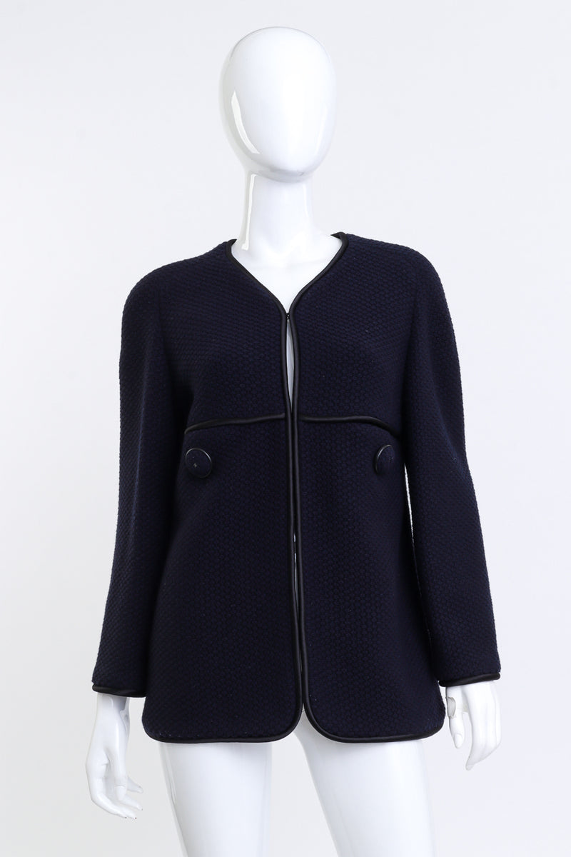 Woven Wool Knit Jacket by Chanel on mannequin @recessla