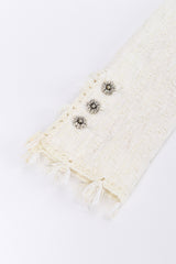 Vintage Chanel 2005 Cruise Woven Skirt Suit sleeve closeup @recessla