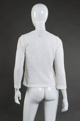 Vintage Chanel 2005 A/W Hole Cardigan back on mannequin @recessla