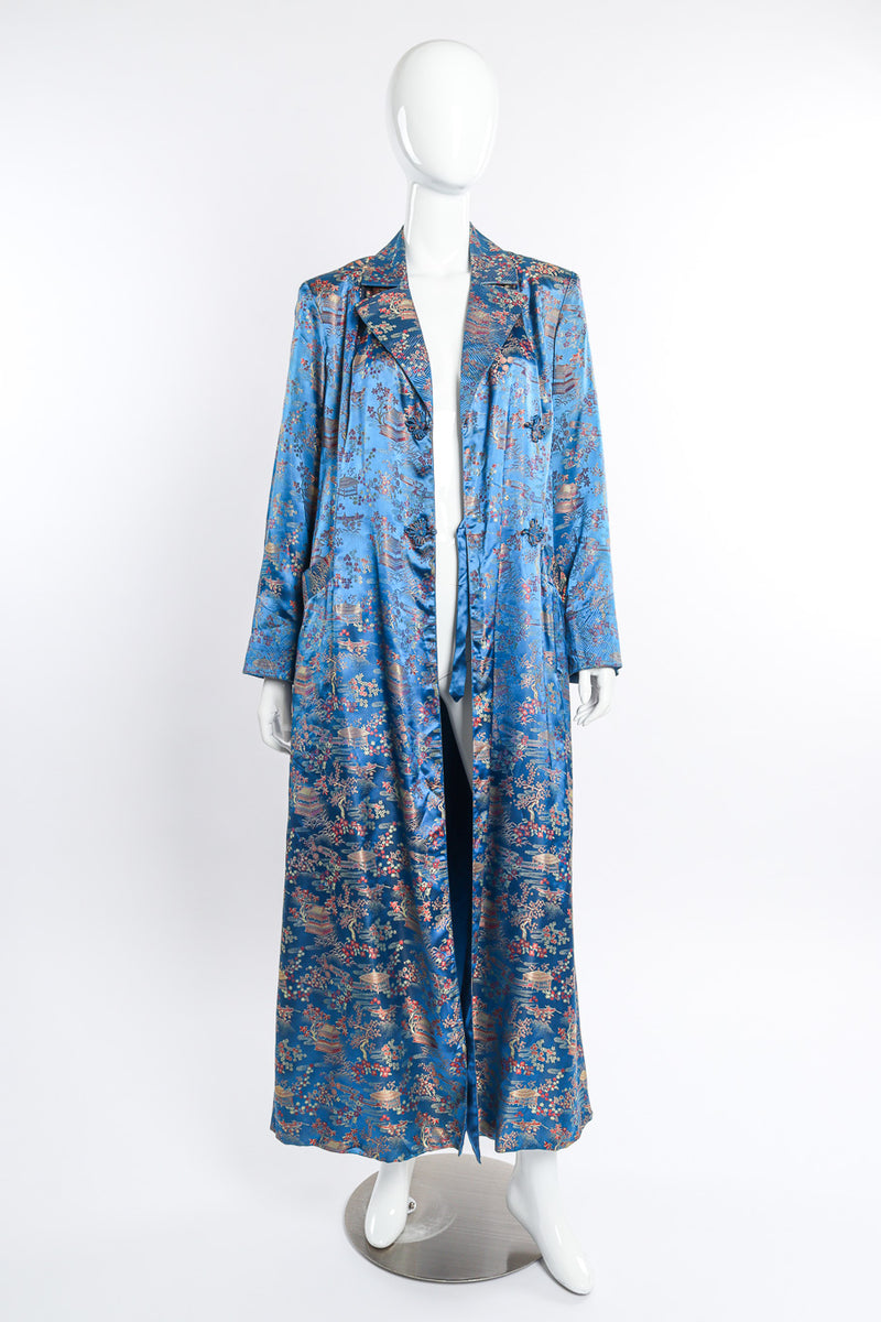 Vintage Chinese Village Scene Robe open front on mannequin @recessla