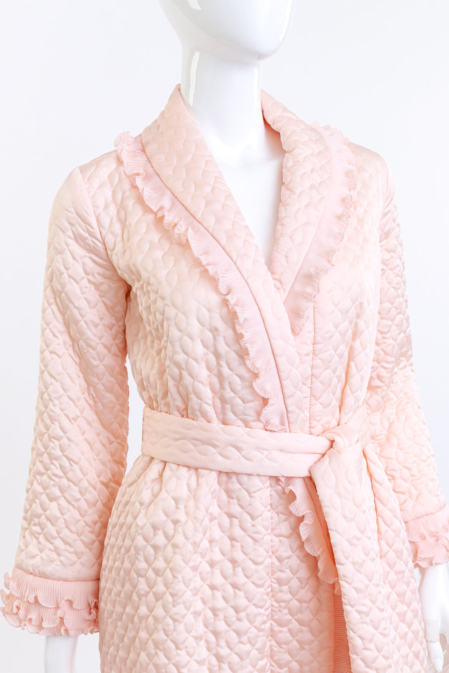 Christian Dior Quilted Satin Robe detail mannequin @RECESS LA