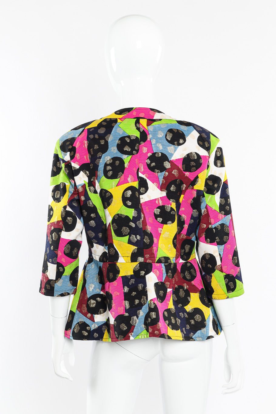 Peplum jacket by Christian LaCroix on mannequin back @recessla