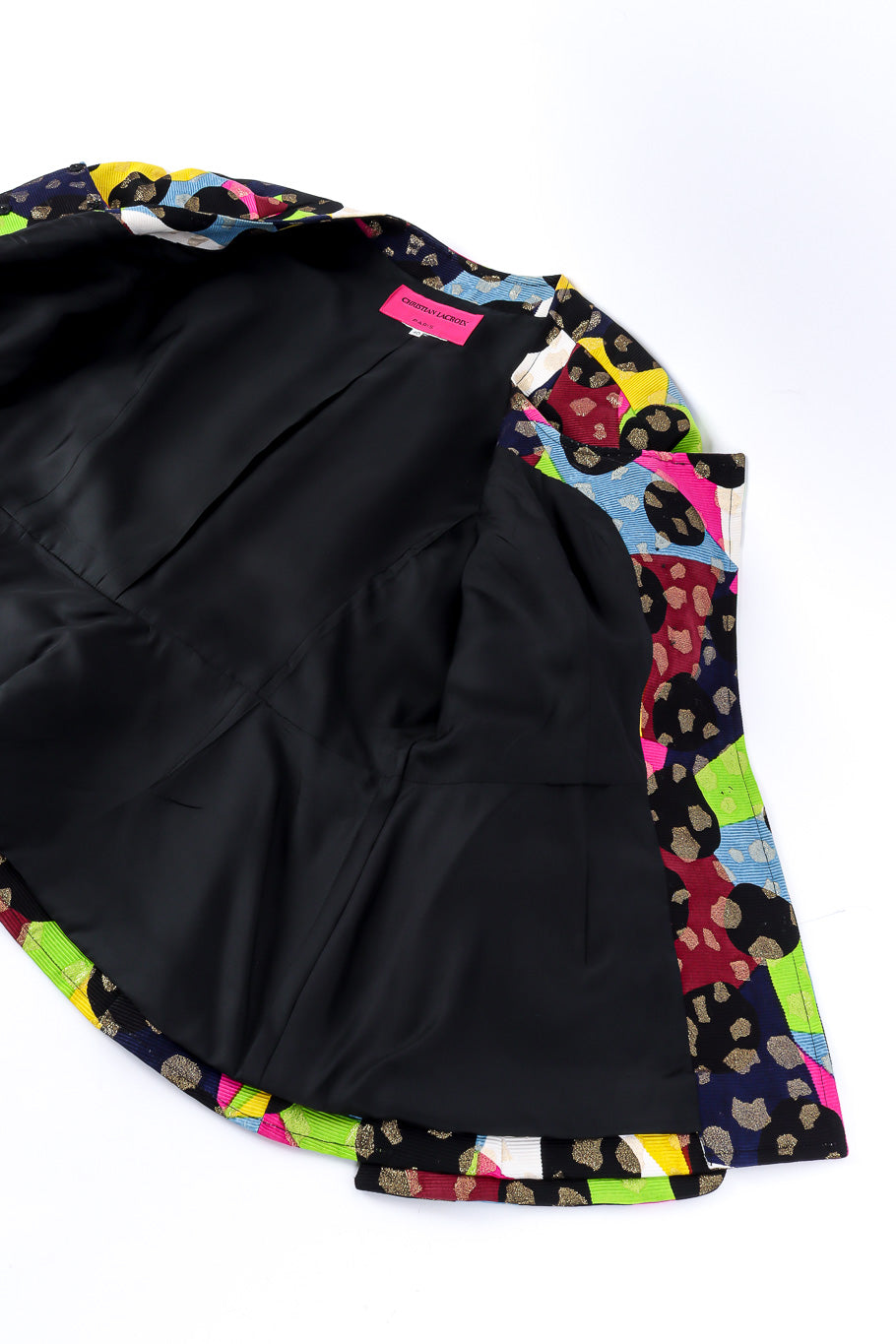 Peplum jacket by Christian LaCroix flat lay open @recessla