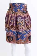 Vintage Christian Lacroix Floral Baroque Jacket & Skirt Set skirt front on mannequin @recess la