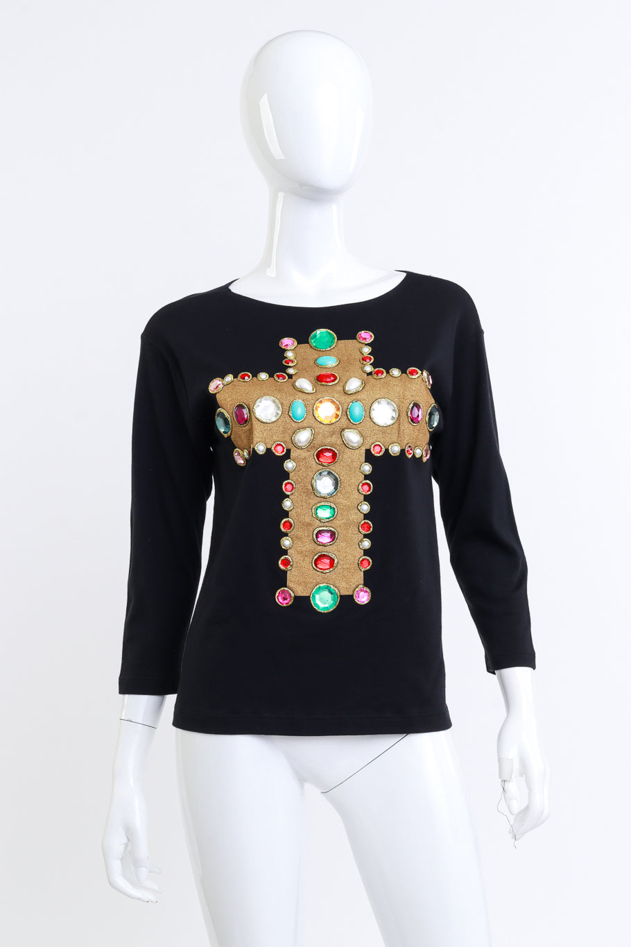 Christian Lacroix 1988 F/W Byzantine Cross Bejeweled Top mannequin @RECESS LA