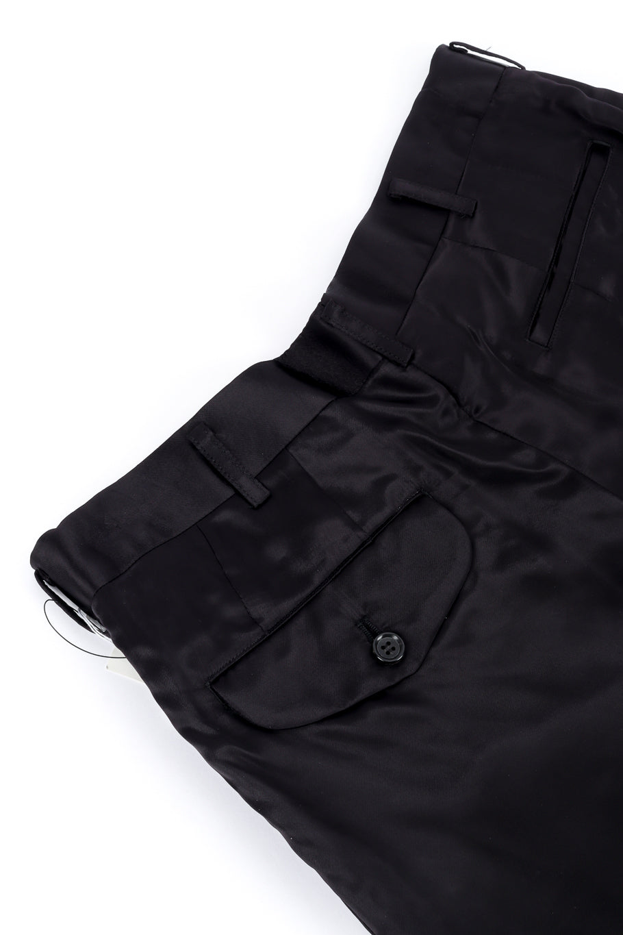 Comme des Garcons Split Leg Satin Pant back waist @recess la