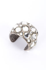 Vintage Dominique Aurientis Rhombus Crystal Cuff 3/4 front @recessla