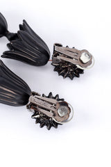 Vintage Oscar de la Renta Mourning Bellflower Drop Earrings make @RECESS LA